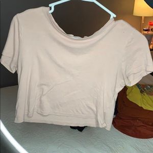 Pink crop top